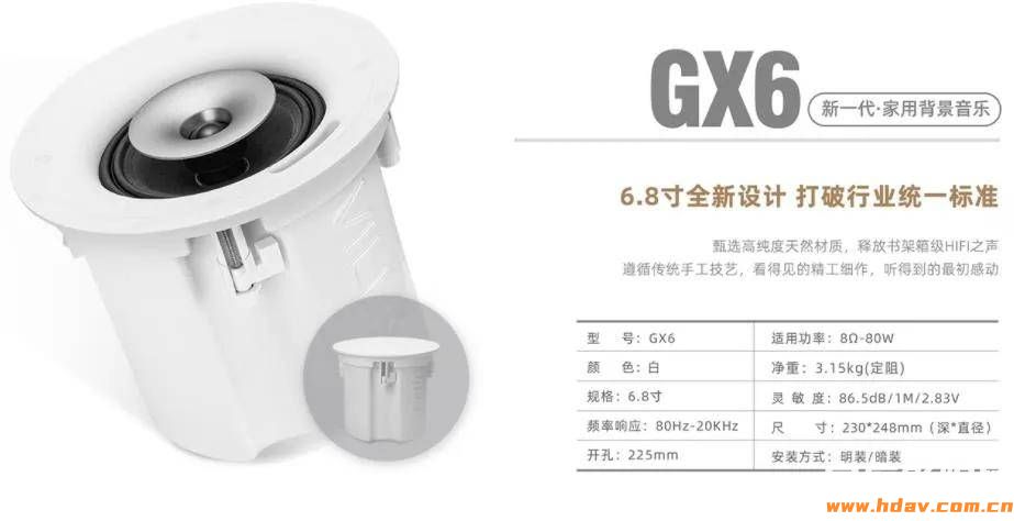 吸顶喇叭也HiFi？威力声新GX6背景音乐音箱试用(图26)